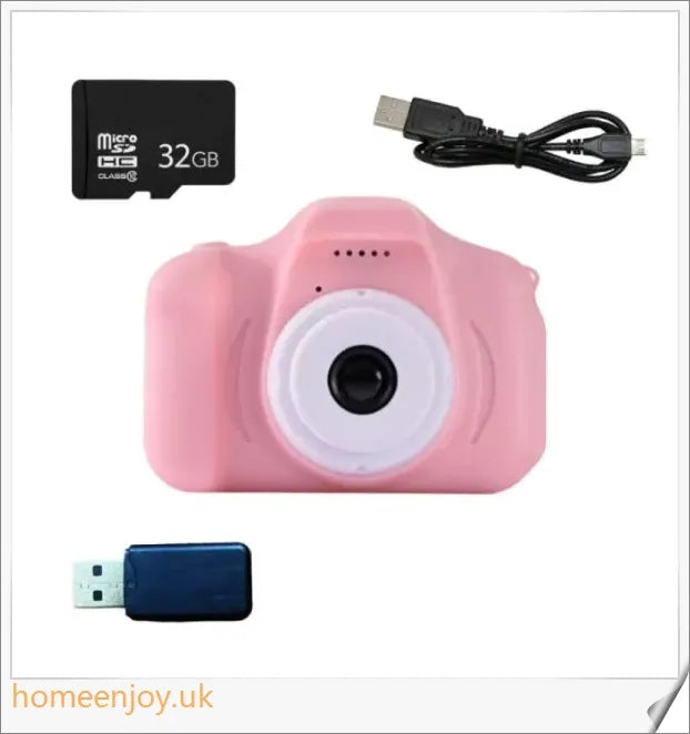 Digital Retro Camera and Recorder with 2-inch Screen, 1080p Video, and Multicolor Retro Design
