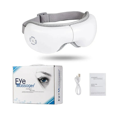 Air Pressure Vibration Eye Massager with soothing air pressure, gentle vibrations, and relaxing music for comprehensive eye care and relaxation.