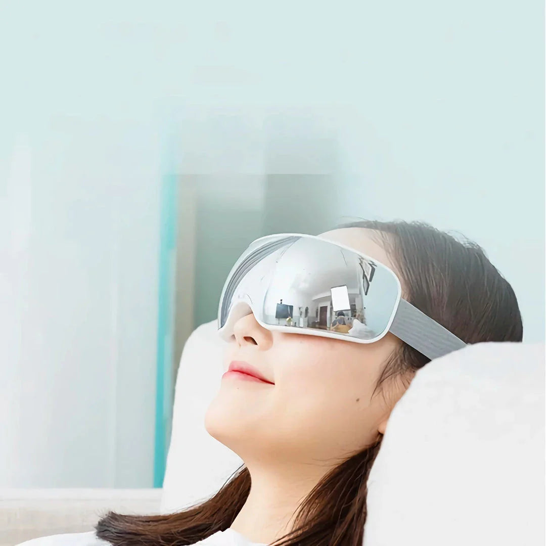 Premium Electric Eye Massager with Hot Compress and Bluetooth Music for Relaxation and Eye Fatigue Relief