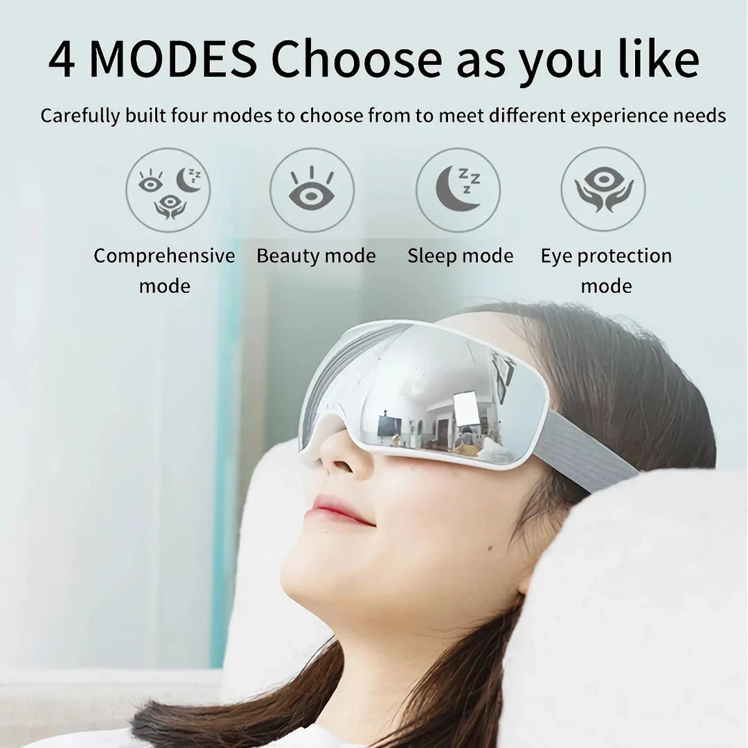 Premium Electric Eye Massager with Hot Compress and Bluetooth Music for Relaxation and Eye Fatigue Relief