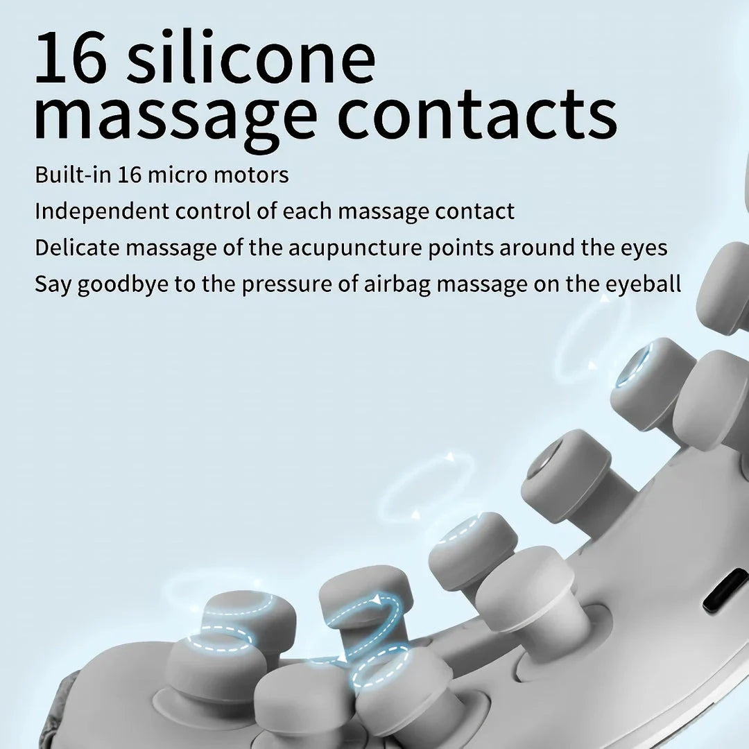 Premium Electric Eye Massager with Hot Compress and Bluetooth Music for Relaxation and Eye Fatigue Relief