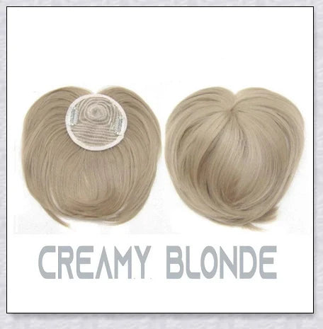 Magic Hair Topper Clip - Discreet Synthetic Hairpiece for Thinning or Graying Hair