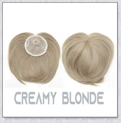 Magic Hair Topper Clip - Discreet Synthetic Hairpiece for Thinning or Graying Hair