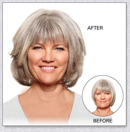 Magic Hair Topper Clip - Discreet Synthetic Hairpiece for Thinning or Graying Hair