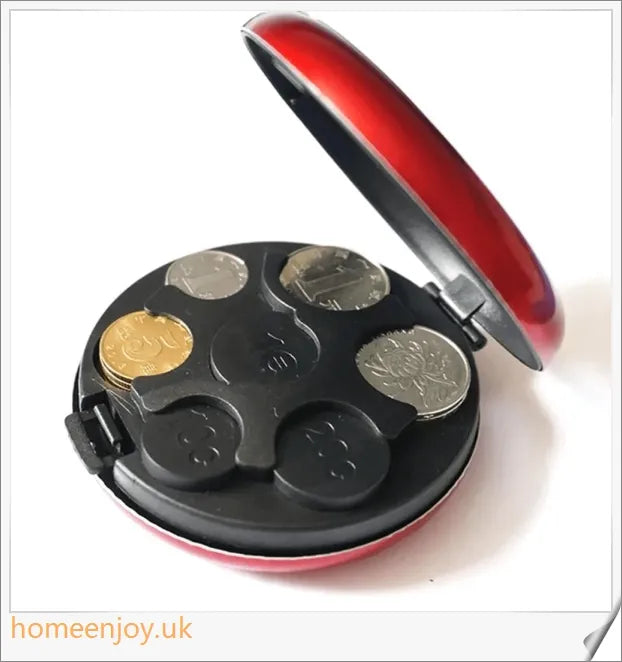 Easy Pocket Coin Dispenser - Compact coin organizer for Euros, Dollars and other currencies