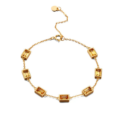 Captivating Dream Come True Faceted Natural Crystal Bracelet in silver-tone metal with mesmerising amethyst crystals