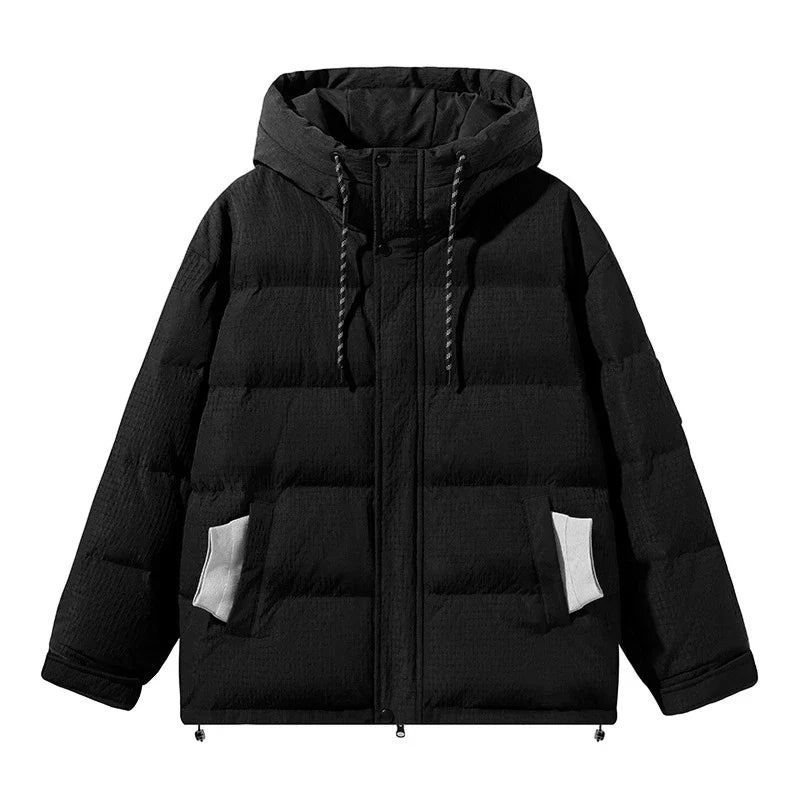 Fashionable and functional 90% white duck down casual coat with windproof and cold-resistant properties
