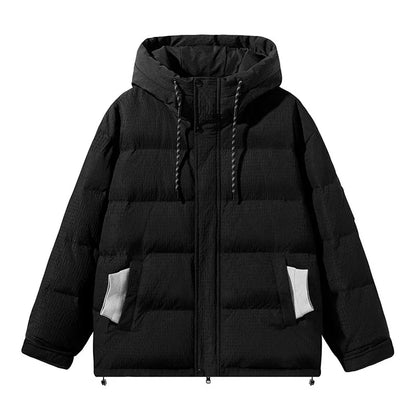 Fashionable and functional 90% white duck down casual coat with windproof and cold-resistant properties