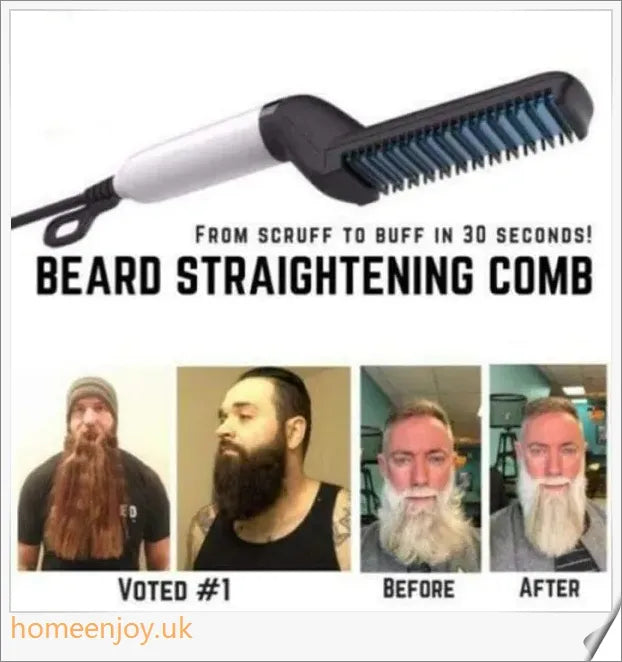 Beard Straightening Comb - Tame Unruly Facial Hair with Ease