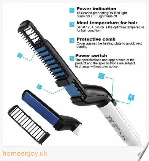 Beard Straightening Comb - Tame Unruly Facial Hair with Ease