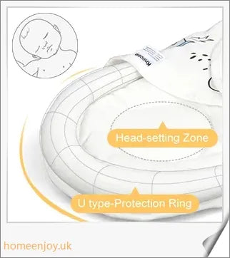 A cozy, snug baby swaddle with soft cotton fabric and velcro closures to provide comfort and security for newborns.