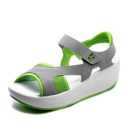Breathable mesh fish mouth sandals in rosered colour, featuring a lightweight, non-slip sole for ultimate comfort and style.