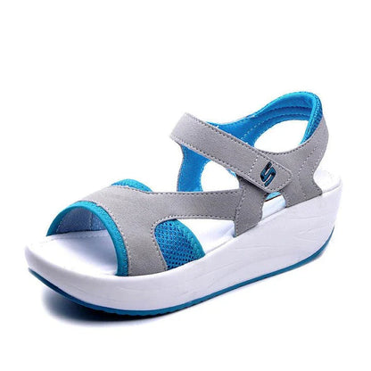 Breathable mesh fish mouth sandals in rosered colour, featuring a lightweight, non-slip sole for ultimate comfort and style.