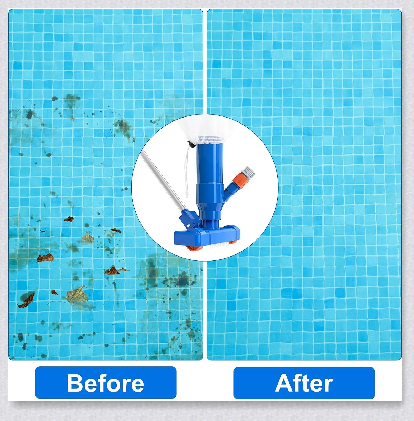 Vacuum Cleaner Powerful Pool - Kreepy Crawler Manual Swimming Pool Vacuum with garden hose