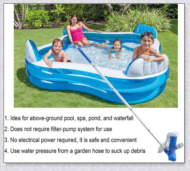 Vacuum Cleaner Powerful Pool - Kreepy Crawler Manual Swimming Pool Vacuum with garden hose