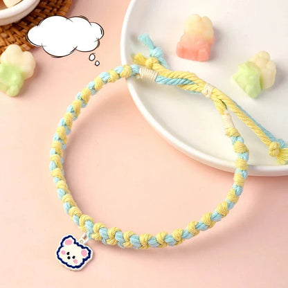 Adjustable Cute Pet Collars with Bear Pendant for Cats, Dogs, and Puppies in the UK