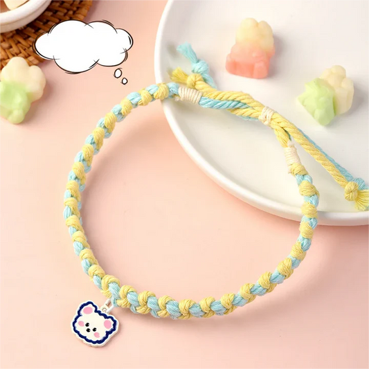 Adjustable Cute Pet Collars with Bear Pendant for Cats, Dogs, and Puppies in the UK