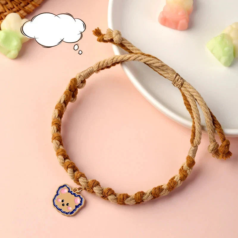 Adjustable Cute Pet Collars with Bear Pendant for Cats, Dogs, and Puppies in the UK