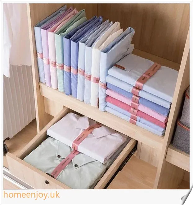 Dress Book - a space-saving clothes folder organizer that helps tidy up your wardrobe and prevent wrinkles in your luggage