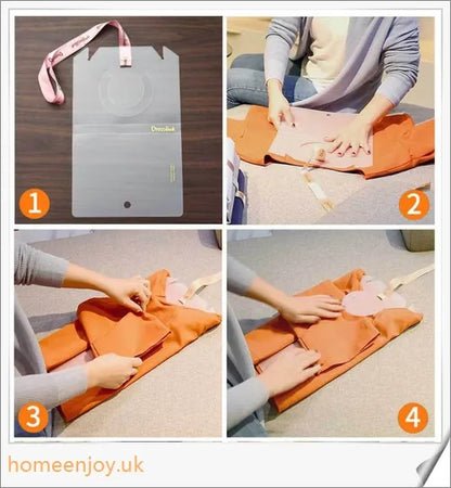 Dress Book - a space-saving clothes folder organizer that helps tidy up your wardrobe and prevent wrinkles in your luggage