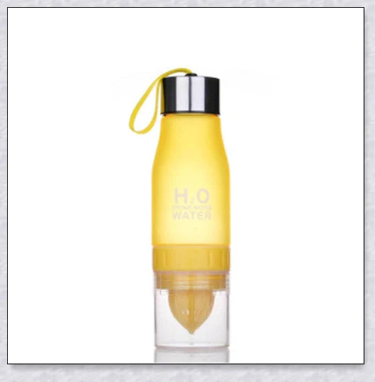 Customizable H2O Fruit Infusion Water Bottle in various colours, designed for active lifestyles and healthy hydration