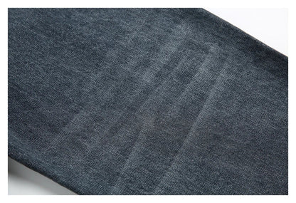 Men's Japanese-inspired retro jeans in black and gray, featuring a mid-waist fit and premium cotton construction for comfort and durability.