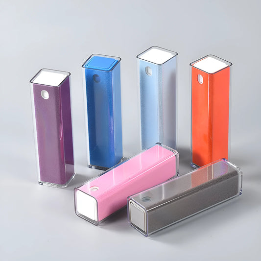 15ml portable 2-in-1 integrated phone screen cleaner spray case, no cleaning liquid included