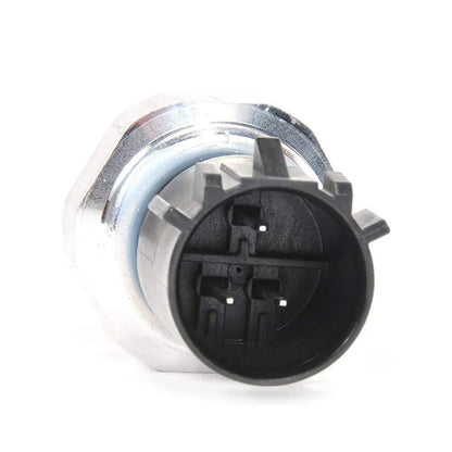 Silver coloured automobile fuel pressure sensor for petrol engines
