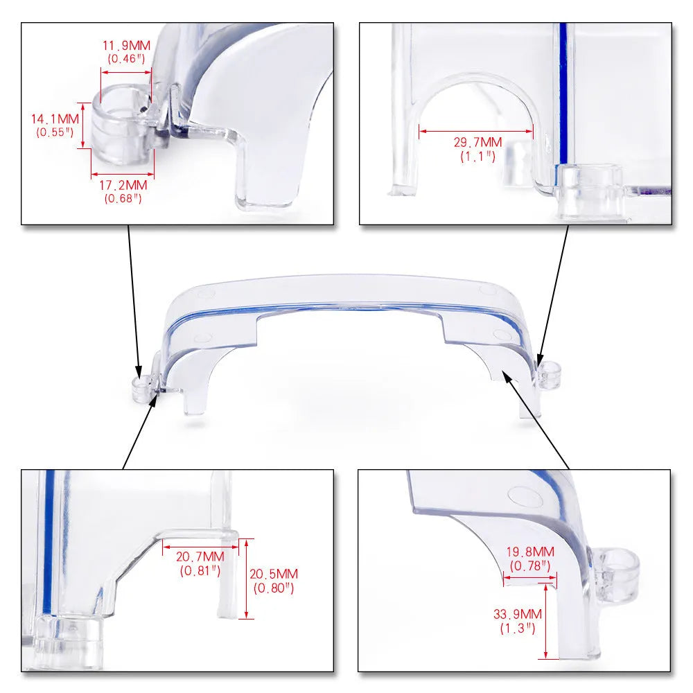 Transparent plastic car gear lever cover for Lexus and Toyota models