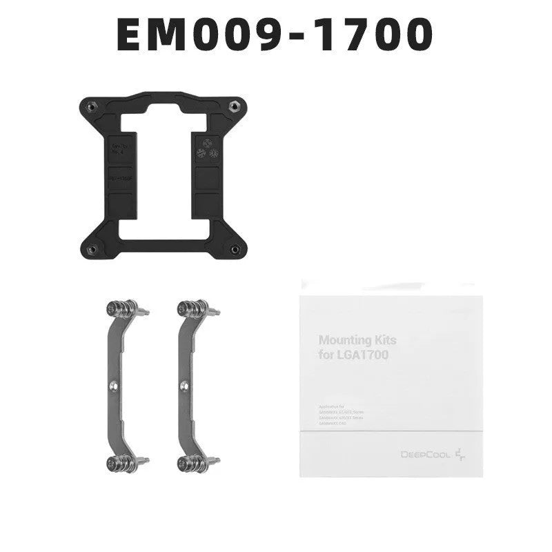 LGA1700 CPU water cooling radiator fasteners with cleaning alcohol bag and five bracket options