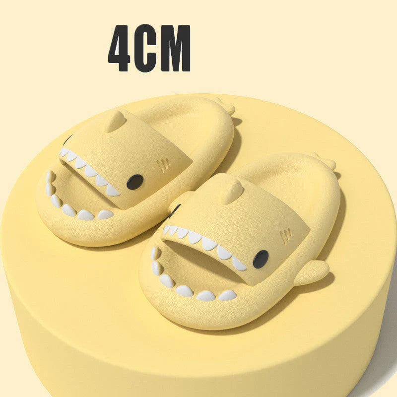 Cozy shark-themed slippers made of premium EVA material for indoor and outdoor wear