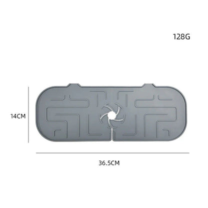 Premium silicone faucet splash guard for clean, dry kitchen and bathroom countertops