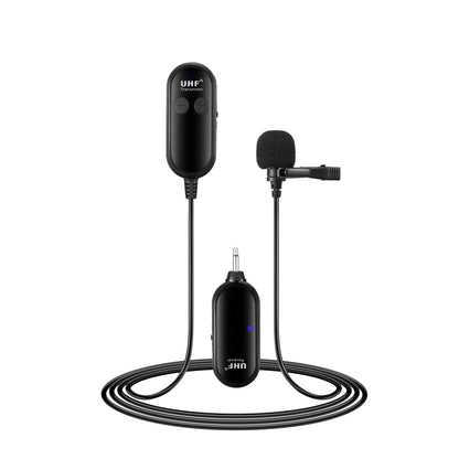 Wired lavalier lapel microphone with clip and 3.5mm jack connector for voice recording