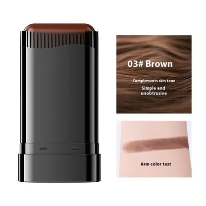 Plastic hairdressing comb for gray hair coverage with applicator stick in three colour options.