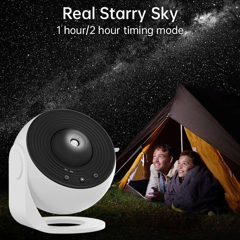 Premium Galaxy Projector Lamp with 12 Celestial Display Scenarios, Adjustable Lighting, and Compact Design for Home Decor