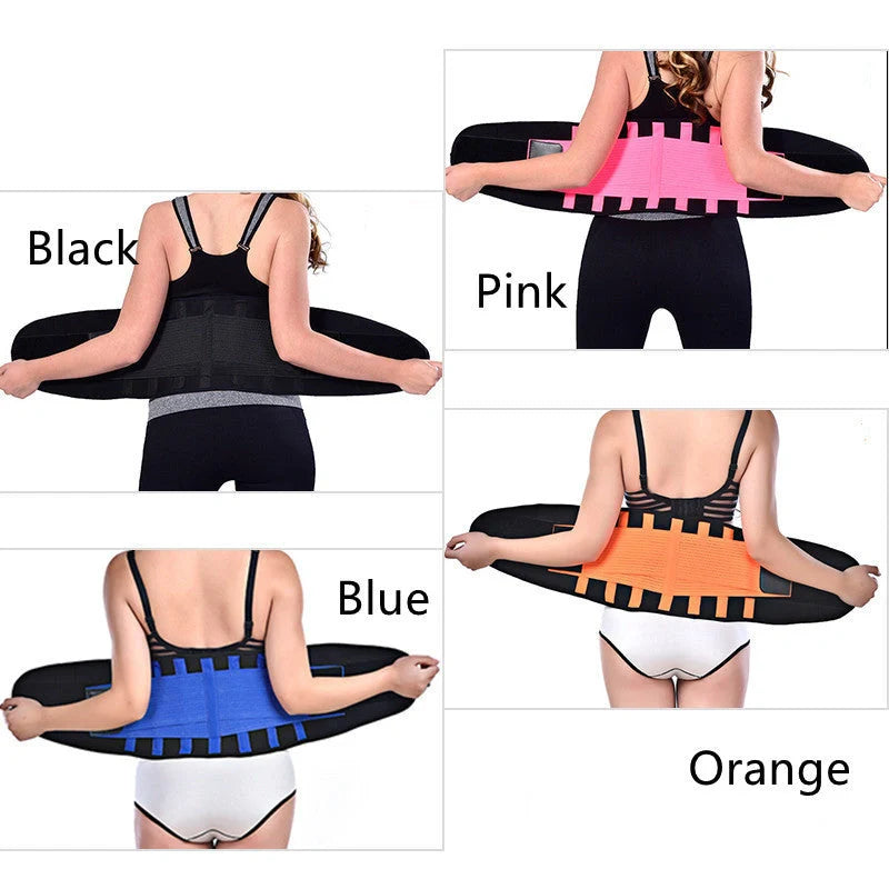 Sports Breathable Waist Belt in various colours for squat support and posture correction