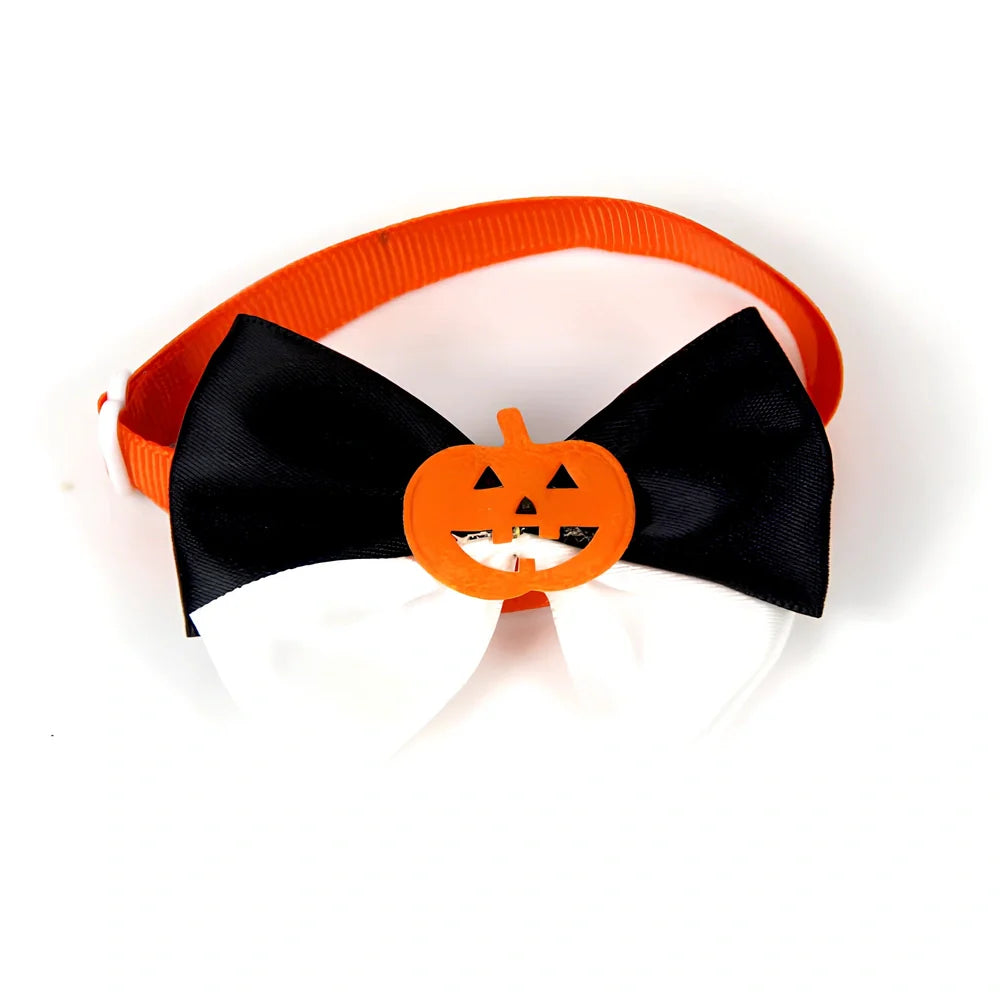 Black bat wings dog costume with adjustable neck strap and bow tie accessory
