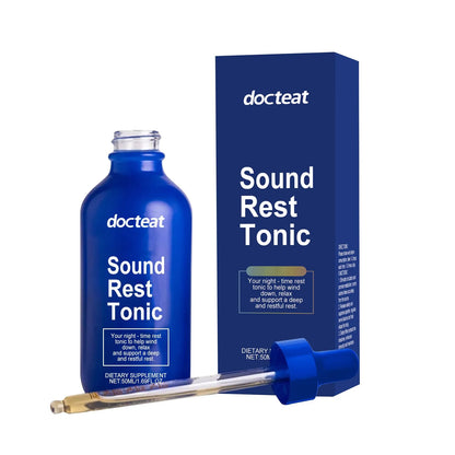50ml bottle of sleep support liquid drops with dropper for dosage measurement