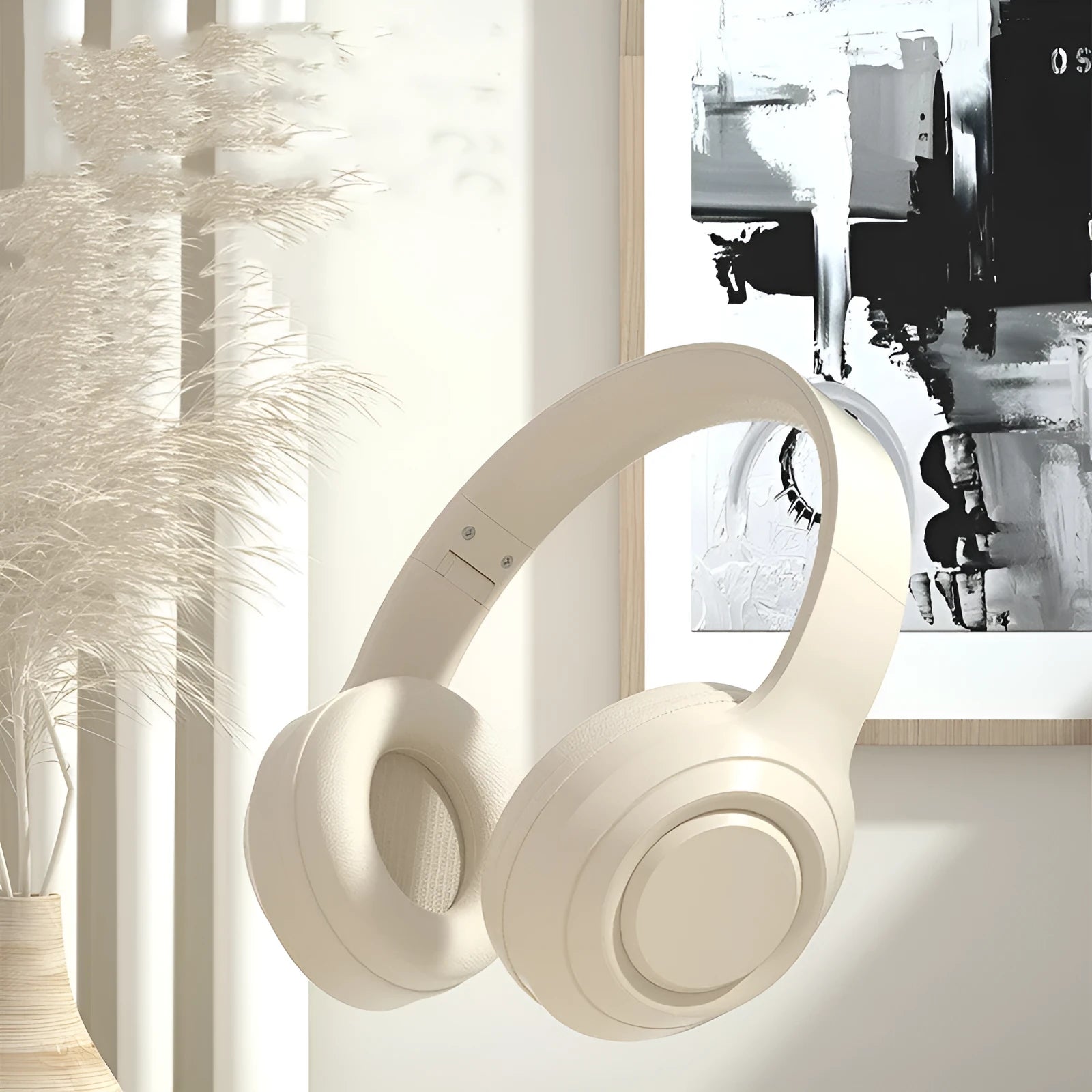 DR58 Bluetooth wireless headset with over-ear design in black colour