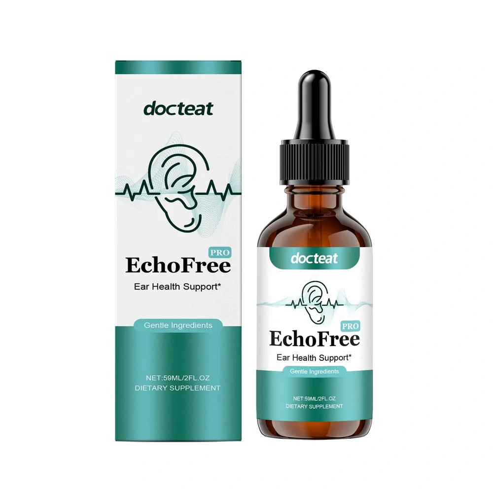 60ml bottle of tinnitus relief drops with traditional Chinese medicine extract and mint leaf