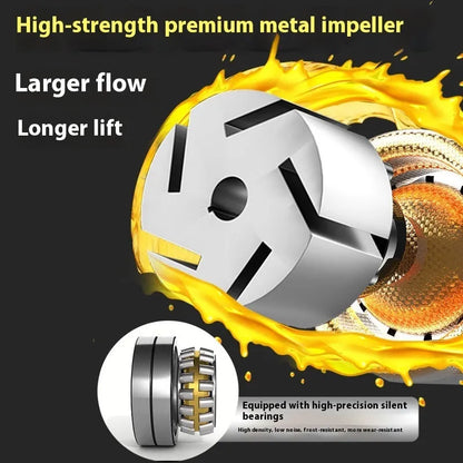 Portable rechargeable oil well pump with aluminium alloy body and lithium battery components
