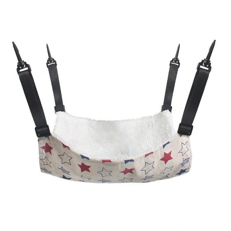 Cosy and adjustable hanging cat nest in a variety of patterns and sizes
