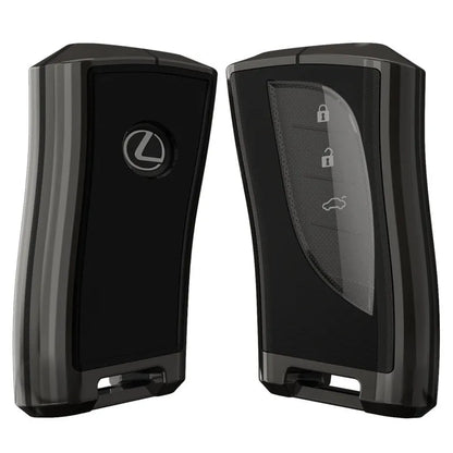 Zinc alloy and TPU Lexus car key case in multiple colours: black, white, brown, blue, green.