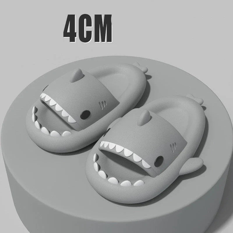Cozy shark-themed slippers made of premium EVA material for indoor and outdoor wear
