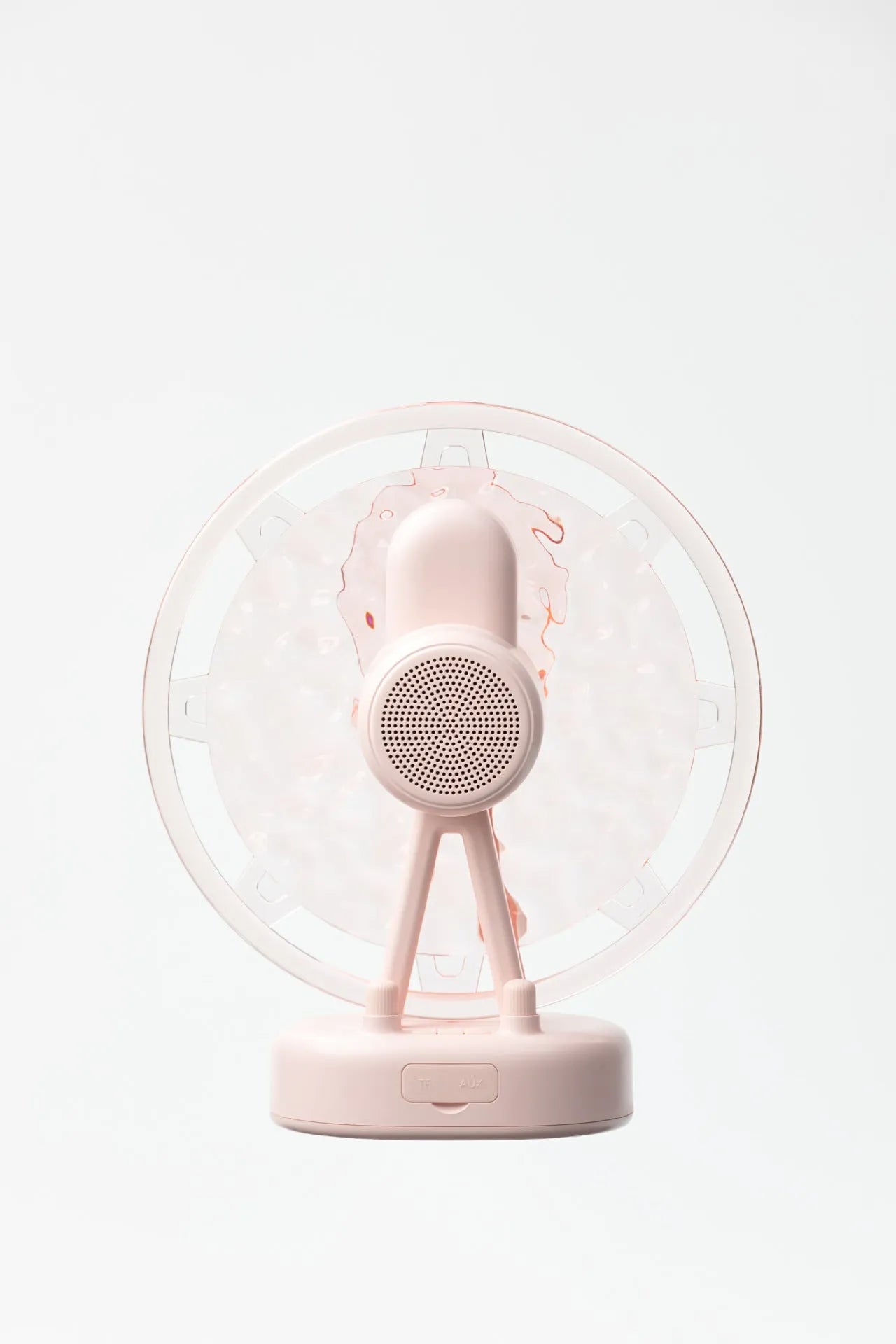 White Ferris wheel Bluetooth speaker with colourful water ripple atmosphere lighting effects