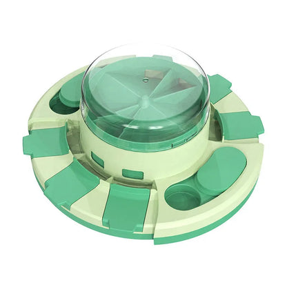 Plastic pet toy range with leaky bear dog toy, bulb tumbler cat toy, and sound teether ball in multiple colours