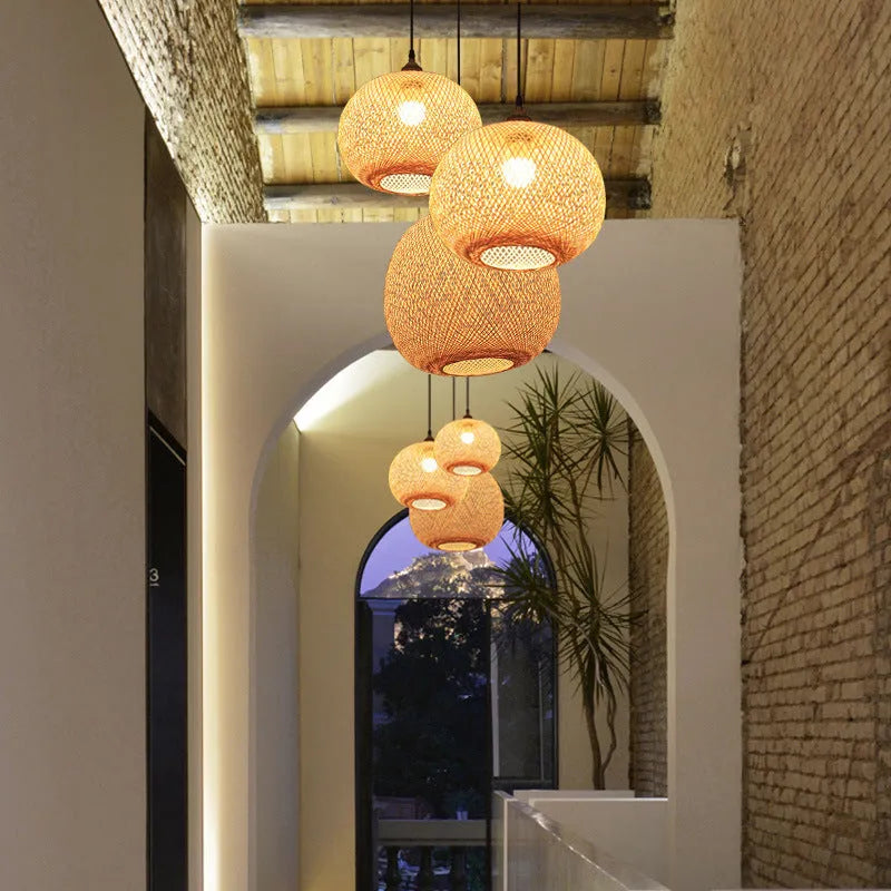 Pastoral style chandelier available in diameters from 20cm to 55cm with three-head configuration options