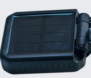 Colourful solar-powered LED lawn lamp in a flower shape for garden decoration.