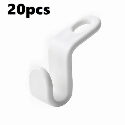 Plastic closet stack hanger rack with 6x2cm PP connectors for vertical garment stacking