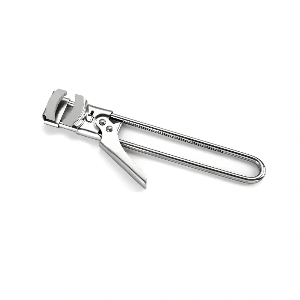 Adjustable stainless steel bottle and jar opener, 19cm long, 120g weight with non-slip handle for secure grip